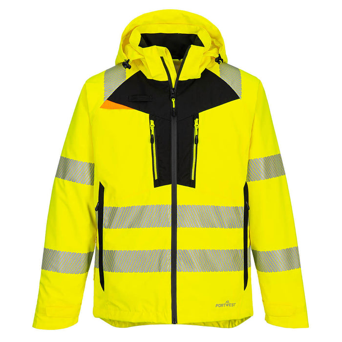 DX4 Hi-Vis Rain Jacket Yellow