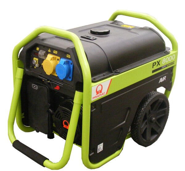 Pramac PX8000 Petrol Framed Mounted Generator 6 KVA / 5.4 KW