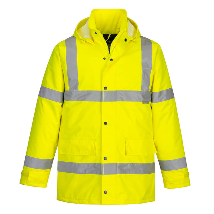 Hi-Vis Winter Traffic Jacket Yellow