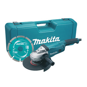 GA9020KD-1 Makita Angle Grinder 230mm 2,000W Paddle Switch (with Diamond Blade, Cary Case) 110V