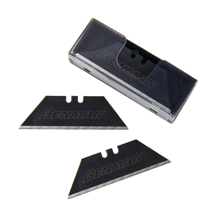 71081 SPARE BLADES BLACK FOR UTILITY KNIFE 60x19x0,6mm, BENMAN (10pcs)