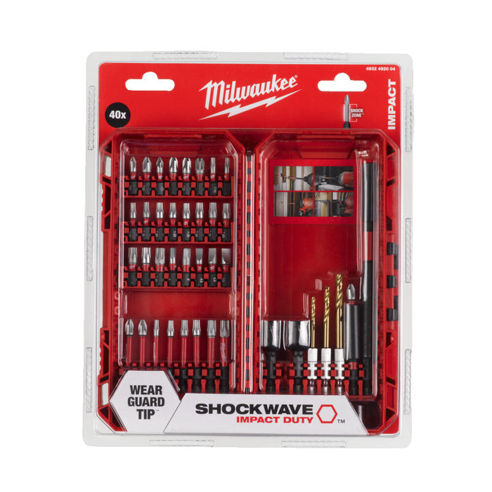 4932492004 Milwaukee SHOCKWAVE Impact Duty CD D/Drive Set - 40 pc