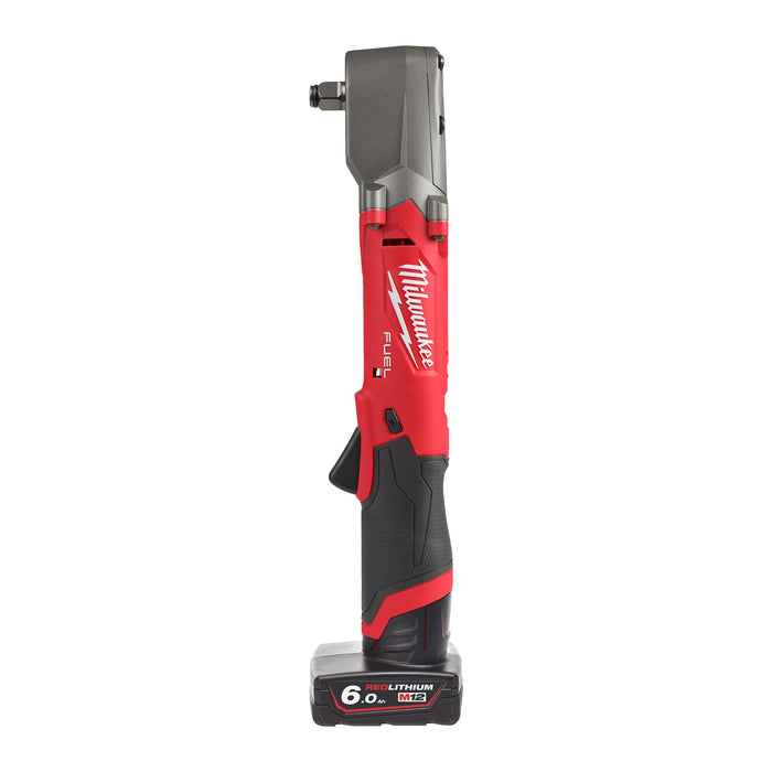 M12FRAIWF12-622X MILWAUKEE M12 FUEL Right Angle Impact Wrench - 1/2" (1x M12 6Ah Battery, 1 x M12 2Ah Battery, M12 Charger in HD Box)