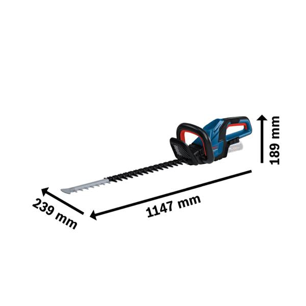 Bosch GHE 18V-60 Cordless 60cm Hedgtrimmer (Bare Unit)