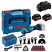 Bosch GOP 18 V-34 18V Multitool + Accessories In L Boxx (2x5Ah)