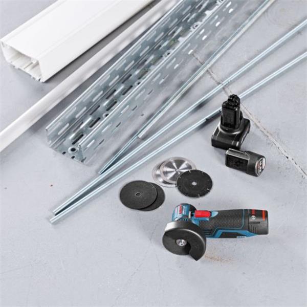 Bosch GWS 12V-76 V-EC 12v 76mm Angle Grinder BRUSHLESS + 3 Cutting Discs (Bare Unit)