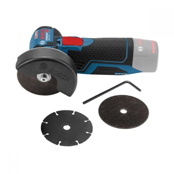 Bosch GWS 12V-76 V-EC 12v 76mm Angle Grinder BRUSHLESS + 3 Cutting Discs (Bare Unit)