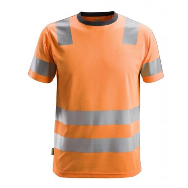 Snickers 2530 Orange AllroundWork High-Vis T-Shirt Class 2