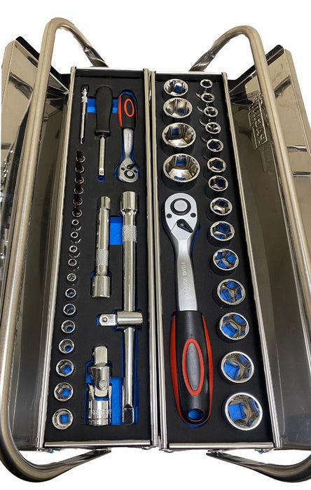 90pc 5 Tier Cantilever Toolbox Set - JS90