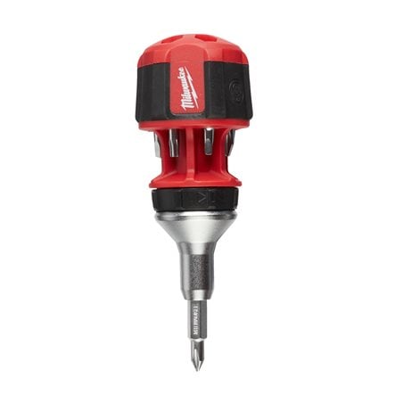 8 in 1 compact ratcheting multi-bit screwdriver