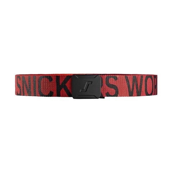 Snickers 9004 1604 Logo Belt - Chilli Red/Black