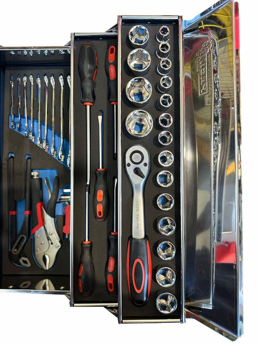 90pc 5 Tier Cantilever Toolbox Set - JS90