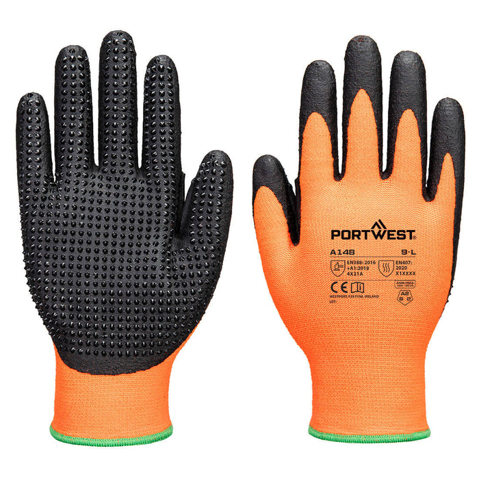 A148 - Grip 13 Nitrile High Dotted Glove