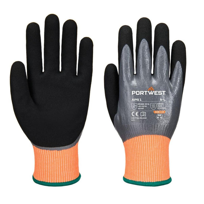 AP51 - Cut F15 Nitrile Aqua Glove