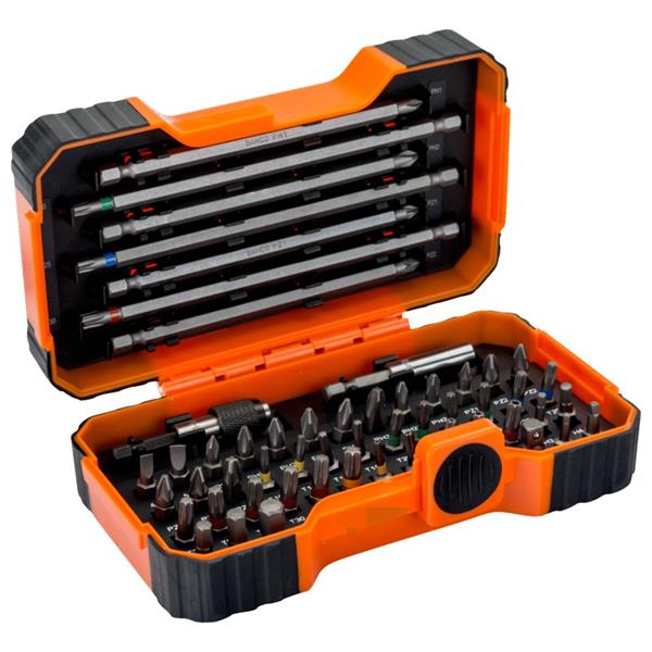 Bahco 1/4" Hex 54-Piece Bit Set in Hard Case – 59/S54BC