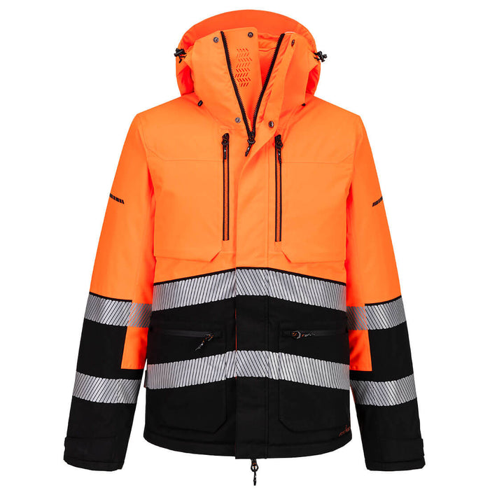 EV467 - EV4 Hi-Vis Winter Jacket Orange/Black