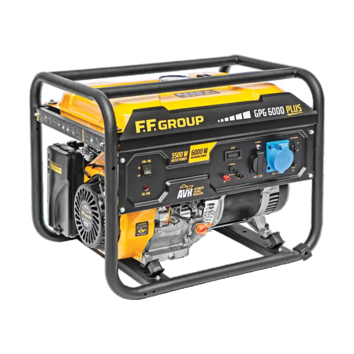 SINGLE PHASE 6.0 KVA FF GROUP PETROL GENERATOR PULL START - SEMI PRO