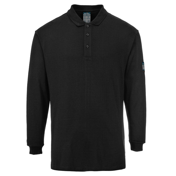 FR10 - Modaflame Knit FR Long Sleeve Polo Shirt