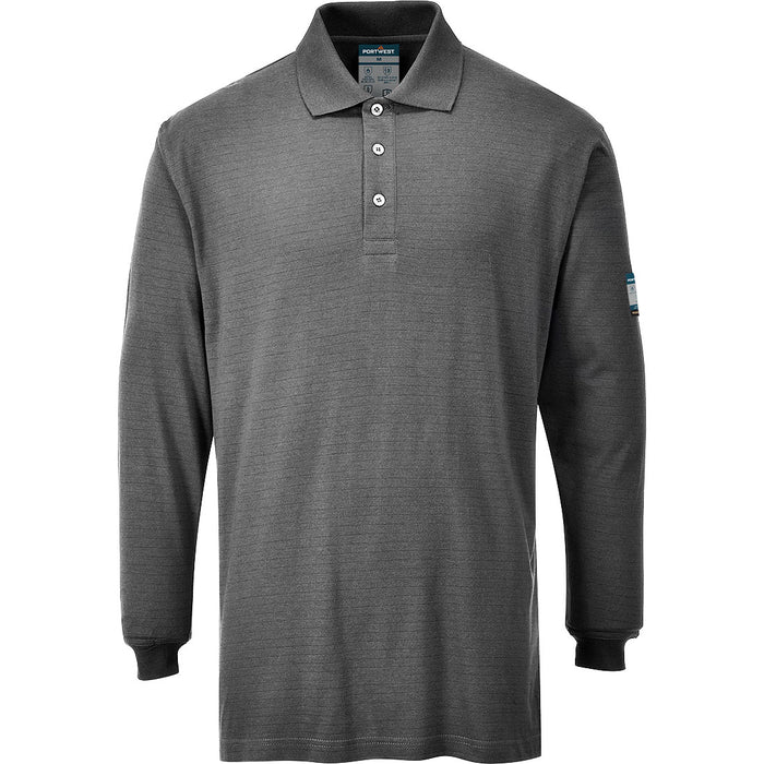 FR10 - Modaflame Knit FR Long Sleeve Polo Shirt -