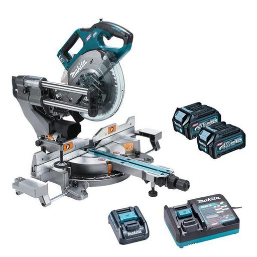 Makita LS002GD203 40V MAX XGT Slide Compound 216mm Mitre Saw Kit (2x2.5Ah)