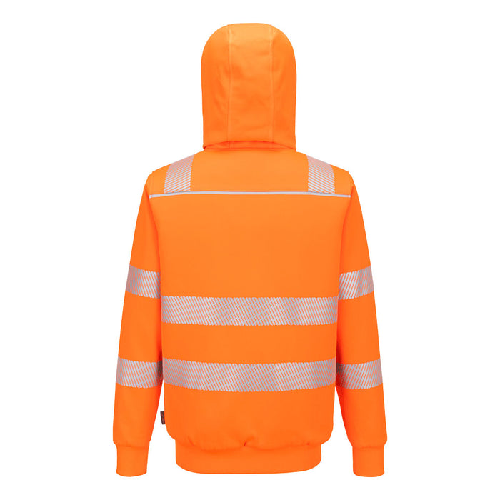 PW321 Hi-Vis Zipped Winter Hoodie Orange