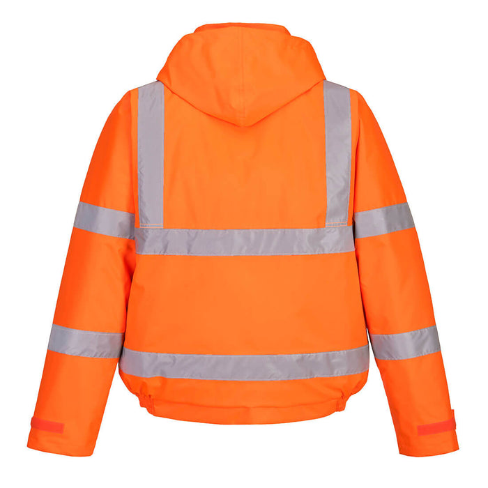 Hi-Vis Winter Bomber Jacket Orange
