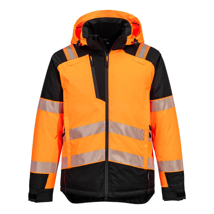 T160 - PW3 Hi-Vis Winter Jacket Orange/Black