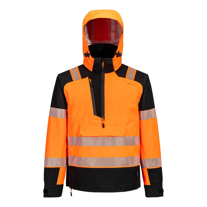 T161 - PW3 Hi-Vis Overhead Rain Jacket (3L) Orange/Black