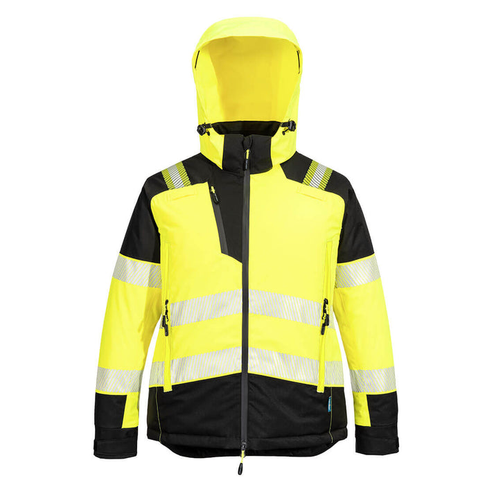 T162 - PW3 Hi-Vis Women's Winter Jacket Yellow/Black