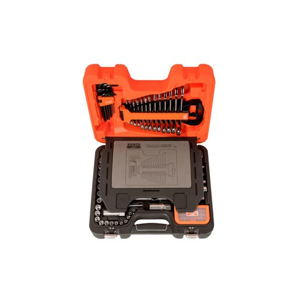 Bahco Bahco 95 Piece Socket Set with Spanners, Hex Keys and Bits S95 S95