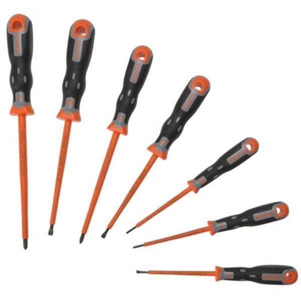 Bahco Bahco BAHCO 202.032 7 Piece Insulated Electricians Screwdriver Set BAH-202.032