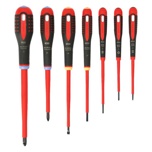 Bahco Bahco BE-9888S VDE Ergo Screwdriver Set 7 Piece Slot/Pozi BAH-BE-9888S