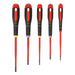 Bahco Bahco ERGO 5 Piece Slim VDE Insulated Slotted and Pozidriv Screwdriver Set BE-9882SL BAH-BE-9882SL