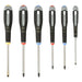 Bahco Bahco Ergo Slotted/Phillips/Pozidriv Screwdriver Set with Rubber Grip - 6 Pcs BE-9886 BAH-BE-9886