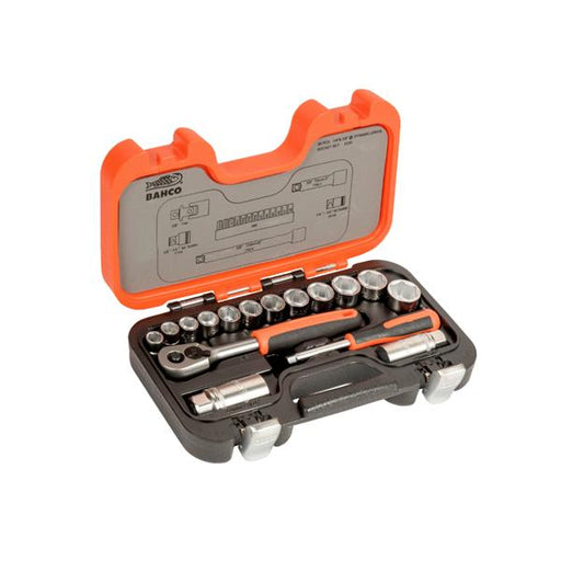 Bahco Bahco BAHS330 34 Piece Mixed 1/4in & 3/8in Socket Set BAHS330-2