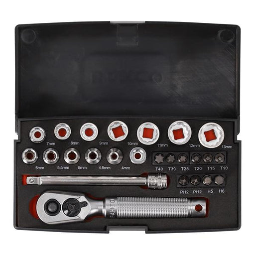 Bahco Bahco Limited Edition 1/4" Socket Set SL25MHBL SL25