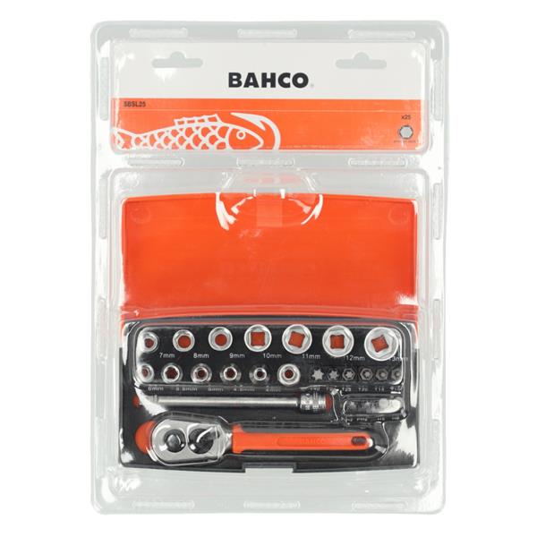Bahco Bahco SBSL25 25 Piece Metric 1/4" Drive Socket Set SBSL25