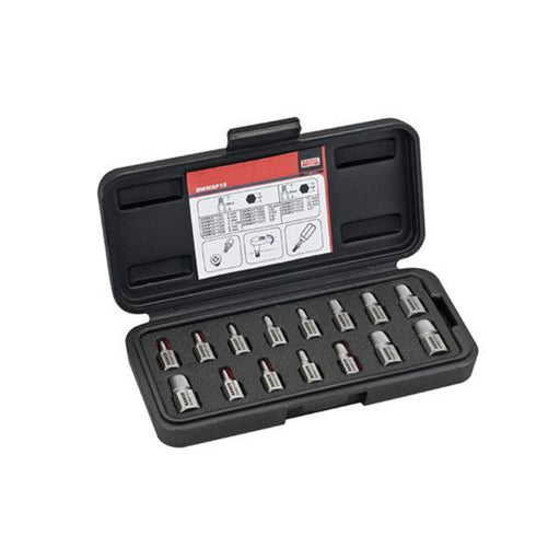 Bahco Bahco BWMSP15 Multi Spline Extractors Set - 15 Piece Set BWMSP15