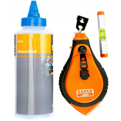 Bahco Bahco CL-1221-SET Blue Chalk, Chalk Line & Line Level Set BAH-CL-1221-SET
