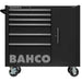 Bahco Bahco 1475KXL6CBKFFSD 6 Drawer Roller Cabinet, Black, Foam Inlay Tool Kit with 234 Tools 1475KXL6CBKFFSD