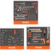 Bahco Bahco 5 Drawer Roller Cabinet, Black, Foam Inlay Tool Kit with 140 Tools 1472K5BKFF2SD