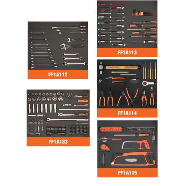 Bahco Bahco 7-Drawer Next Generation Tool Trolley with 237 Tools and Accessories BKFF12