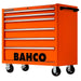 Bahco C75 40" 6 Drawer Mobile Roller Cabinet (Orange) 1475KXL6 1475KXL6