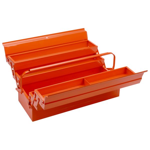 Bahco Metallic Tool Box with 5 Compartments and Locking Capability 3149-OR 3149-OR
