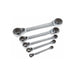 Bahco Bahco S4RM/5T 4-in-1 Ratcheting Ring Wrench Set - 5pc+Pouch BAH-S4RM-5T