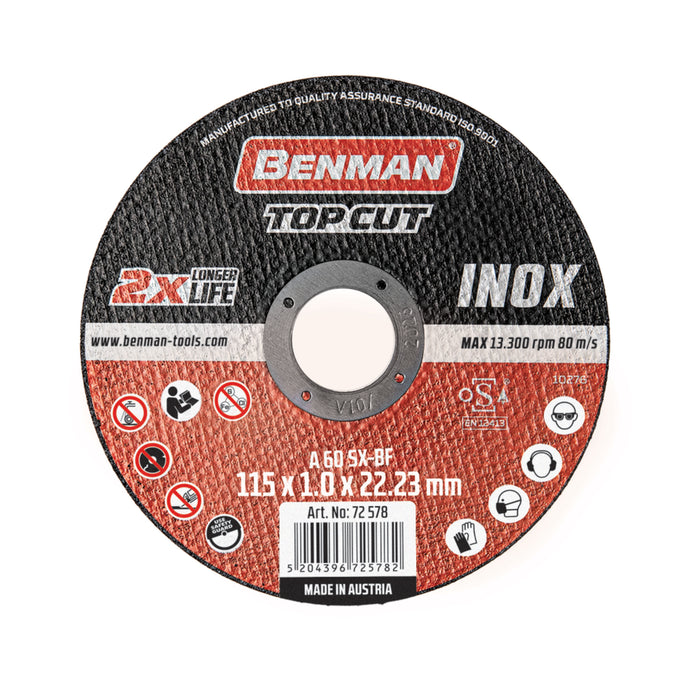 Benman 72578 CUTTING DISC TOPCUT FOR ΙΝΟΧ 72578