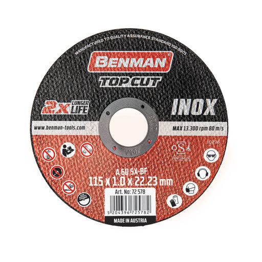 Benman 72579 CUTTING DISC TOPCUT FOR ΙΝΟΧ 72579