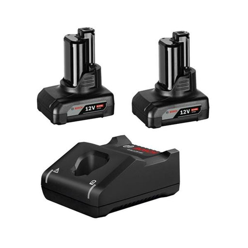Bosch Bosch 12BLUE60 12v 2 x GBA 6Ah Li-Ion + GAL12V-40 Charger Starter Set A01-2
