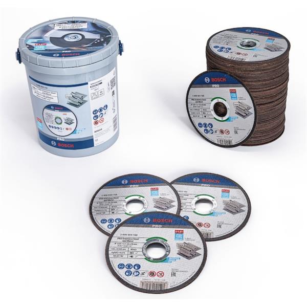 Bosch Bosch 4 1/2 '' 115mm Professional Cutting Disc PRO SS and Metal (100) 2608626112 BOS-2608626112