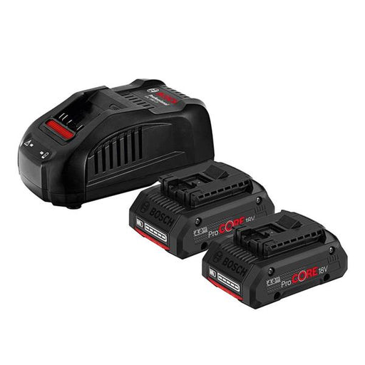 Bosch Bosch Battery Starter Set: 2 x GBA 4Ah ProCORE 18V Batteries + GAL 18V-40 Charger A01